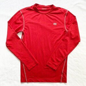 5/$25 Layer 8 red long sleeve sports workout shirt - Medium
